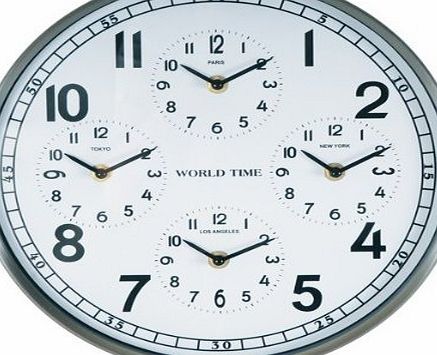 La Chaise Longue World 4 White Dial wall clock