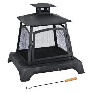 La Hacienda Black Mesh Fireplace