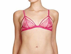 La Perla Mezzanote pink silk blend soft bra