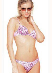 Occhi Verdi Animal Print Group padded bra bikini set