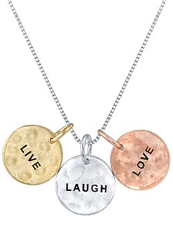 Silver `Live, Love, Laugh`