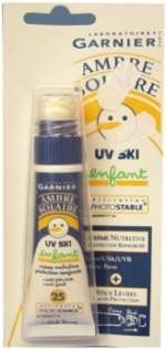 Laboratoire Garnier Ambre Solaire Sun Lotion 15ml SPF25 Kids inc. Lip Balm 3ml