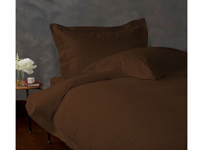 Lacasa Bedding 400 TC Egyptian cotton 54cm deep pocket fitted Sheet Italian Finish Solid (UK King , Chocolate )