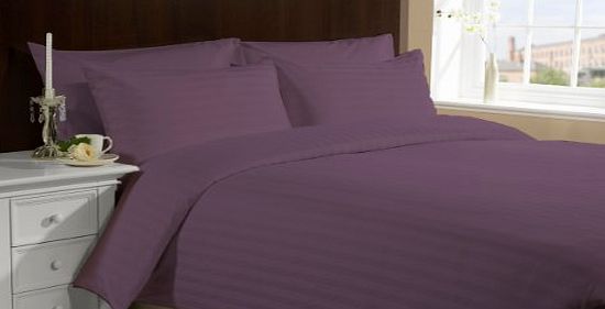 Lacasa Bedding 800 TC Egyptian cotton Duvet Set Italian Finish Stripe ( UK Super King , Silver Grey )