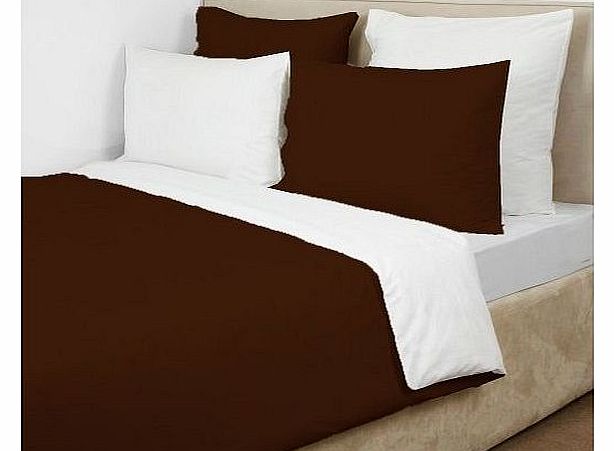 Lacasa Bedding  800 TC Egyptian cotton Reversible Duvet set Solid ( Small Double , White 