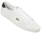 Lacoste Avant ET SPM White/Black Leather Trainers