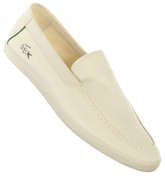 Lacoste Harrison 3 Cream Canvas Shoes