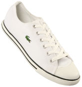 Lacoste L27 White Canvas Trainers