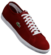 Lacoste Marcel L SP SPM Red Suede Plimsoles