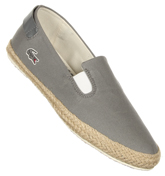 Lacoste Otay Dark Grey Canvas Espadrilles