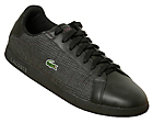 Lacoste Graduate Black Plaid Trainers