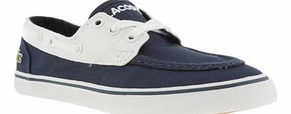 kids lacoste navy & white keel boys junior