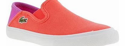 Lacoste kids lacoste orange bellevue girls toddler