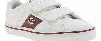 kids lacoste white fairlead boys toddler