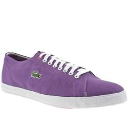 Lacoste Male Marcel Fabric Upper Fashion Trainers in Purple