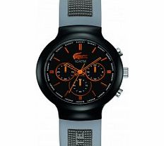 Lacoste Mens Black and Grey Borneo Chronograph