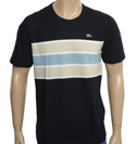 Navy, Beige, Sky Blue Pique T-Shirt