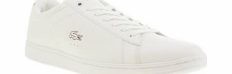 Lacoste White Caranby Evo Trainers