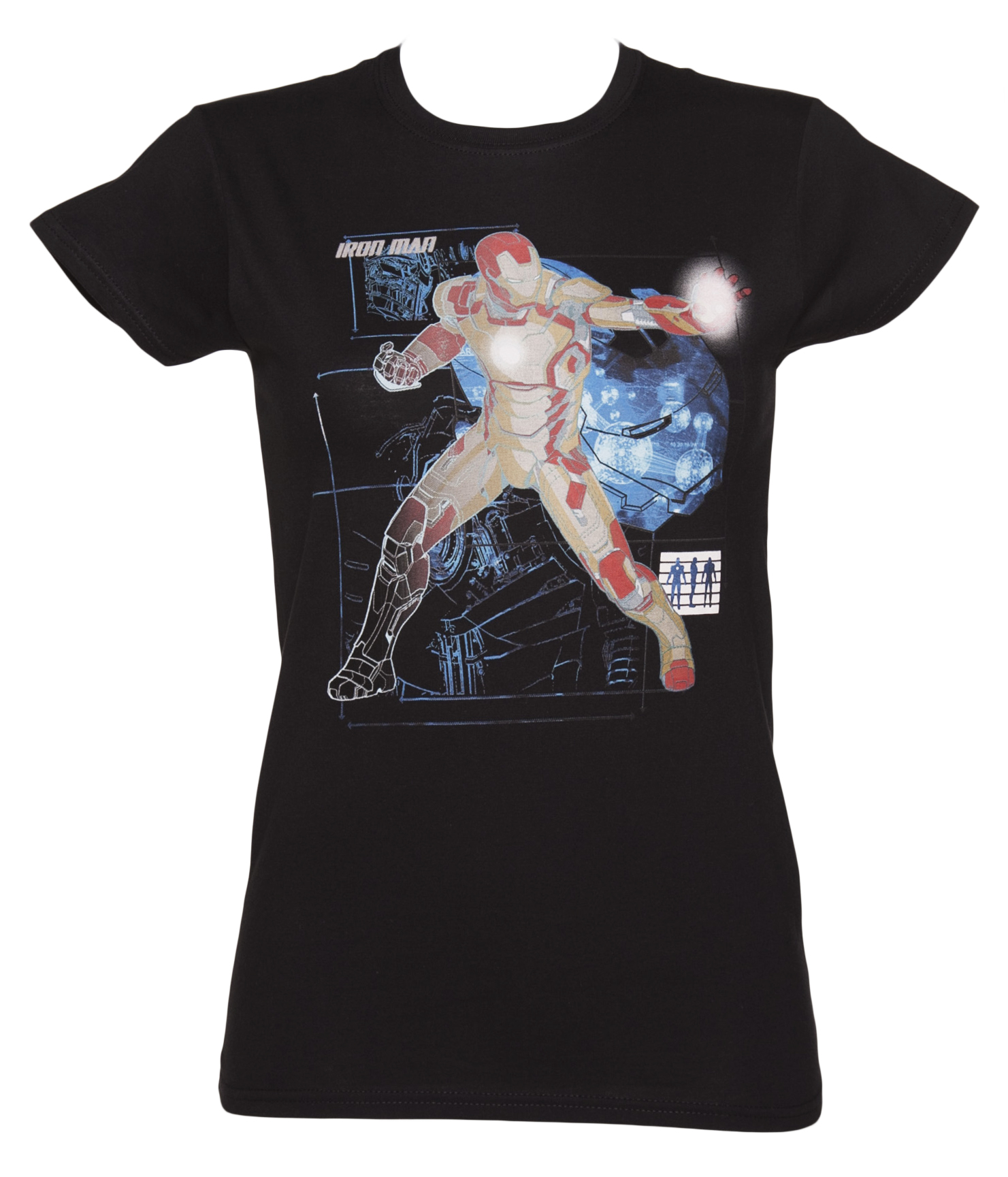 Black Iron Man Attack T-Shirt