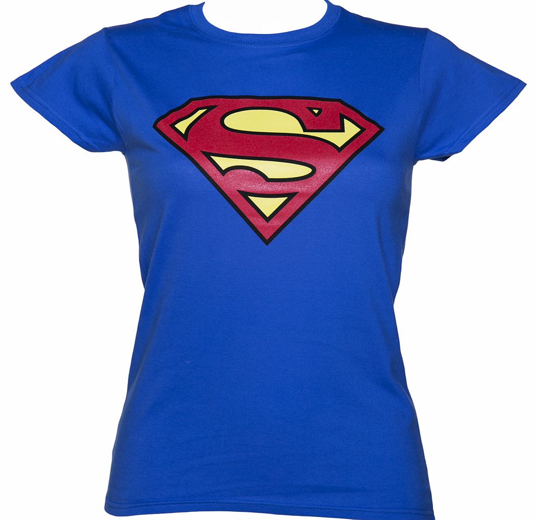 Blue Superman Logo T-Shirt