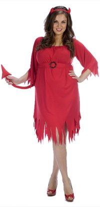 Ladies Costume: Tattered Devil (X-Large)