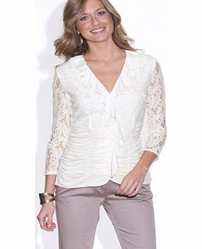 Ladies Dual Fabric Blouse