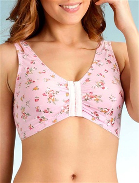 Ladies Floral Print Universal Non-Wired Bra