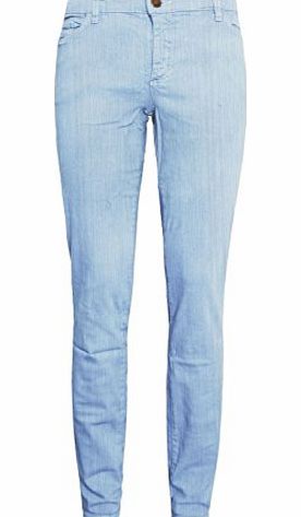 Ladies Jeans WOMENS LADIES SUPER SKINNY SLIM FIT STRETCHY LIGHT WASH DENIM JEANS TROUSER 8-22[Bleach ,14]