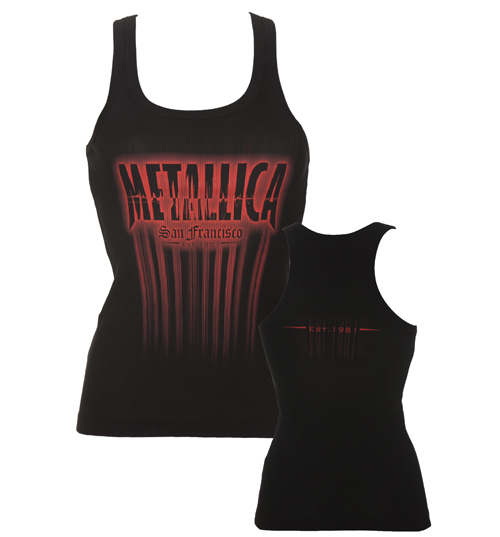 Metallica San Francisco Ribbed Strappy Vest