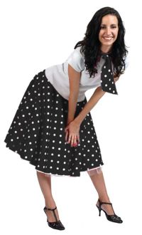 Ladies Rock n Roll Skirt - Black