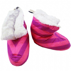 Slipper Boots - Fuchsia And Purple