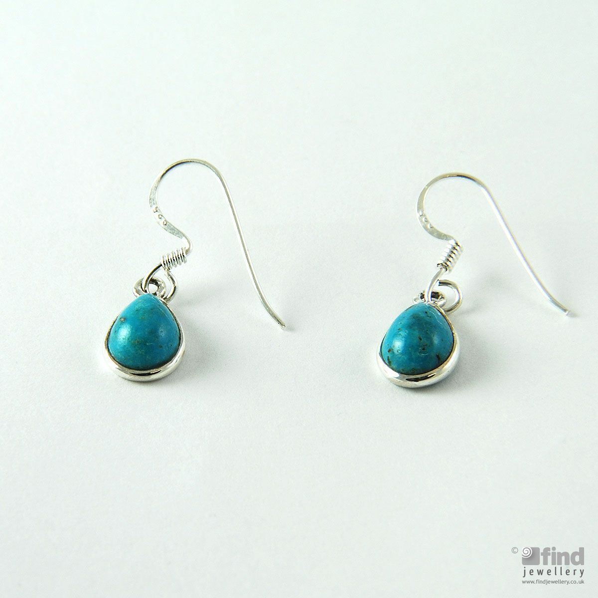 Sterling Silver Turquoise Drop Earrings