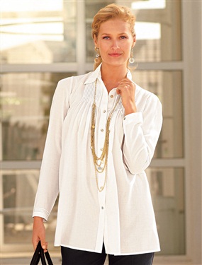 Ladies Stitched Pleat Blouse