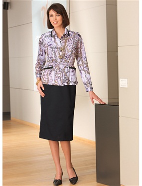 Ladies Suit-Style Dress and Blouse