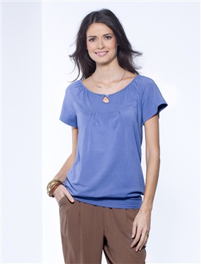 T-Shirt with Elasticated Hem