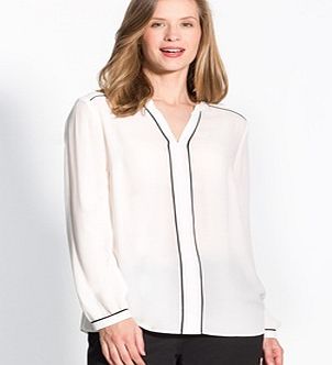 Ladies Two-Tone Blouse