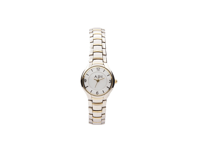 Watch With Two-Tone Bracelet Strap -