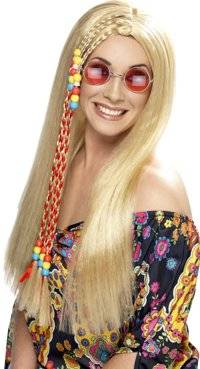 ladies Wig - Hippy Party (Blonde)