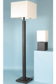 LAI faux leather floor lamp