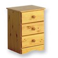 LAI keswick three-drawer bedside cabinet