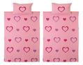 LAI printed hearts duvet cover sets