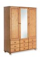 LAI wycliffe three-door nine-drawer wardrobe