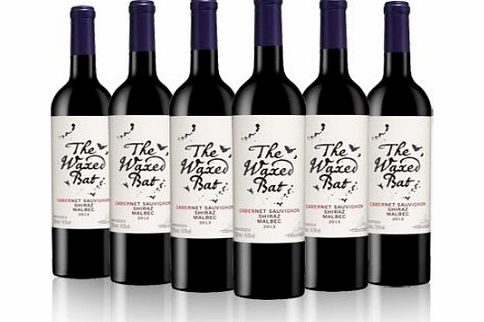 Laithwaites Wine Argentinean Red Wine - The Waxed Bat Cabernet Shiraz Malbec - 6 bottles