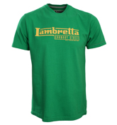 Green T-Shirt with Printed Design