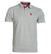 Grey Pique Polo Shirt