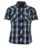 Royal Blue Check shirt