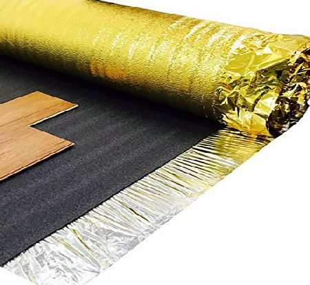 Laminate Underl Sonic Gold 30sqm Sonic Gold Laminate Wood Flooring Underlay 5mm Thick