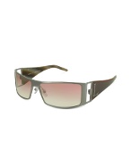 Aida Logo Aluminium Rectangular Sunglasses