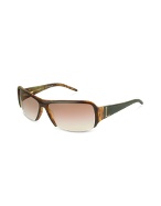 Jasmine Tortoise Open Frame Logo Sunglasses