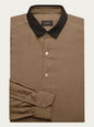 LANVIN SHIRTS LIGHT BROWN 41 LAN-S-M05SG17